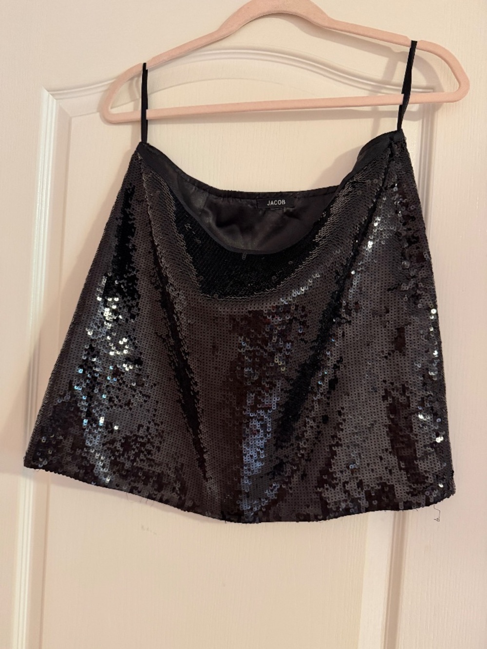 Black sequin skirt
